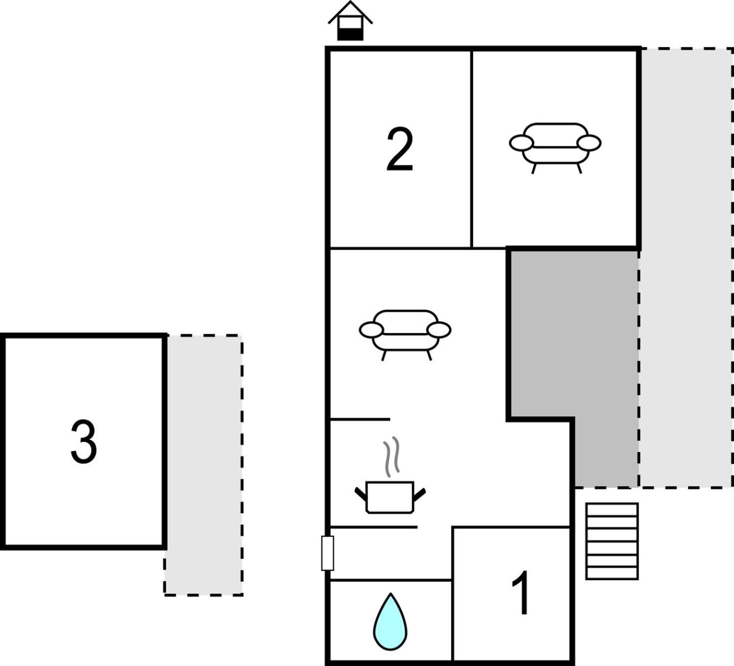 2 Bedroom Beautiful Home In Knaered 외부 사진